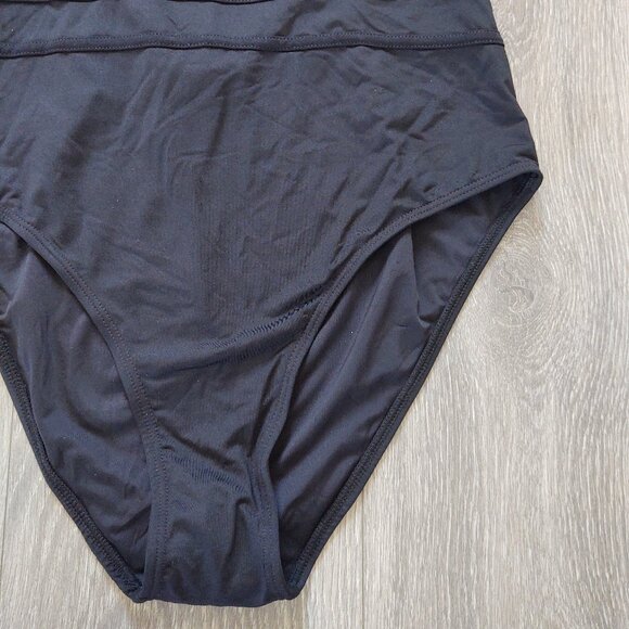 NWT Catherine Malandrino Deep V with Strappy Very Low Back One Piece Swimsuit - Picture 6 of 16